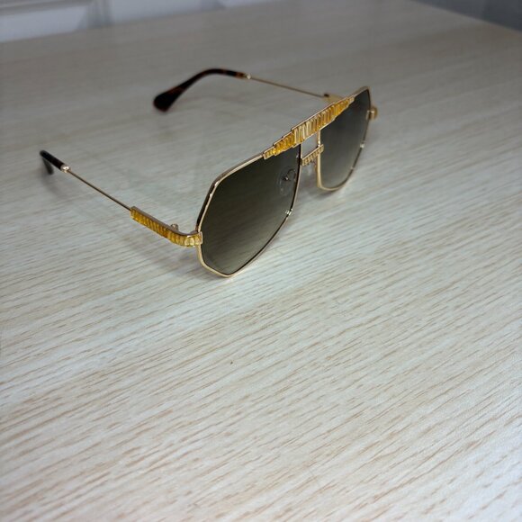 Black Lens Aviator Sunglasses main image 7